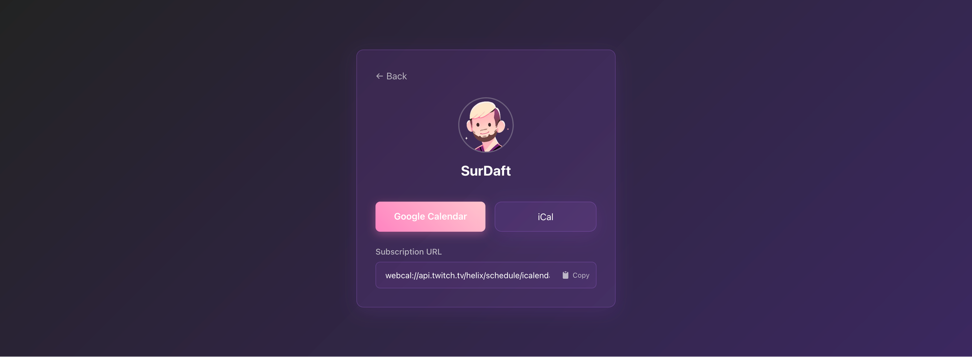 How to automatically sync your calendar with Twitch' streaming schedule